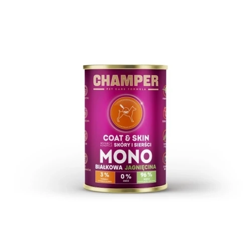champer-mokra-karma-dla-psa-monobialkowa-siersc-skora-jagniecina-puszka-400g.WebP