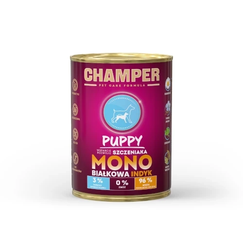 champer-mokra-karma-dla-szczeniat-monobialkowa-o-smaku-indyka-puszka-400g.WebP