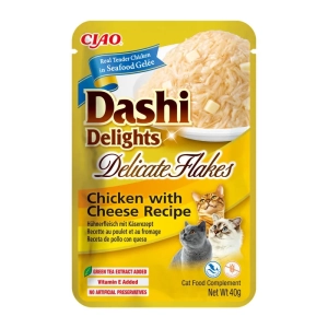Inaba Dashi Cat Delights Flakes kurczak ser 40g 