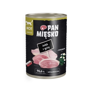Pan Mięsko Indyk Gęś 200g/400g - mokra karma dla kotów