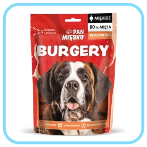 Pan Mięsko Burgery z wołowiną 100g - przysmak dla psa