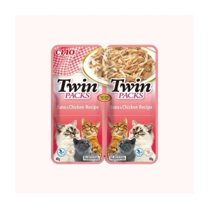 Inaba Ciao Cat Twin Packs tuńczyk kurczak 2x40g