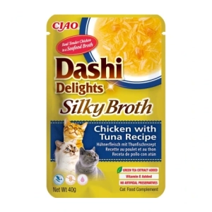Inaba Dashi Cat Delights Silky kurczak tuńczyk 40g