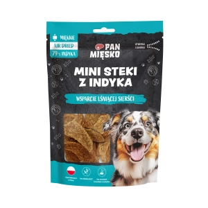 Pan Mięsko Steki z indyka 80g - przysmak dla psów