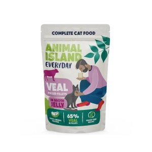 Animal Island saszetka Galaretka cielęcina 85g - mokra karma dla kota