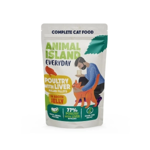 Animal Island saszetka Galaretka drób wątróbka 85g - mokra karma dla kota