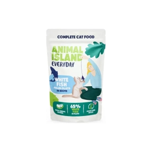 Animal Island saszetka W bulionie biała ryba 85g - mokra karma dla kota