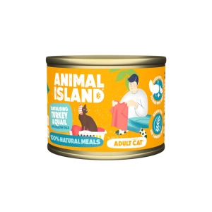 Animal Island puszka Indyk Przepiórka 200g - mokra karma dla kota