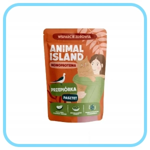 Animal Island saszetka Mono przepiórka 100g - mokra karma dla kota