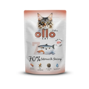 Ollo nr 7 Łosoś Krewetka mokra karma w sosie dla kota saszetka 85g