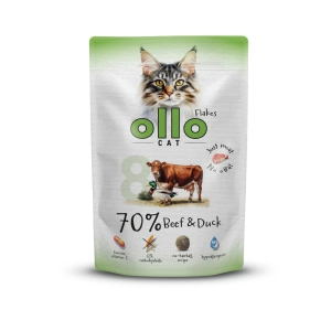 Ollo nr 8 Wołowina Kaczka mokra karma w sosie dla kota saszetka 85g