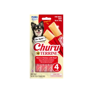 Inaba Churu Terrine kurczak wołowina 4x15g - przysmak dla psa