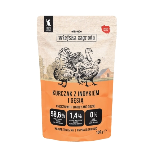 wiejska-zagroda-mokra-karma-dla-kota-saszetka-kurczak-indyk-pasztet-100g.WebP