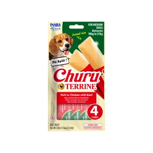 Inaba Churu Terrine Medium Kurczak Wołowina 4x30g - przysmak dla psa