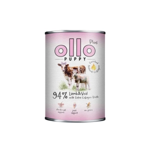 Ollo Kolagen PUPPY Jagnięcina z Cielęciną 200g/400g - mokra karma dla szczeniąt