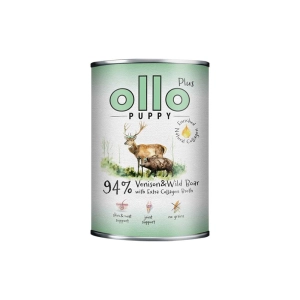 Ollo Kolagen PUPPY Jeleń z Dzikiem 200g/400g - mokra karma dla szczeniąt